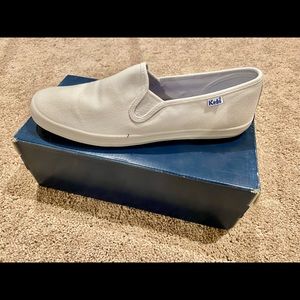 White slip on keds size 9